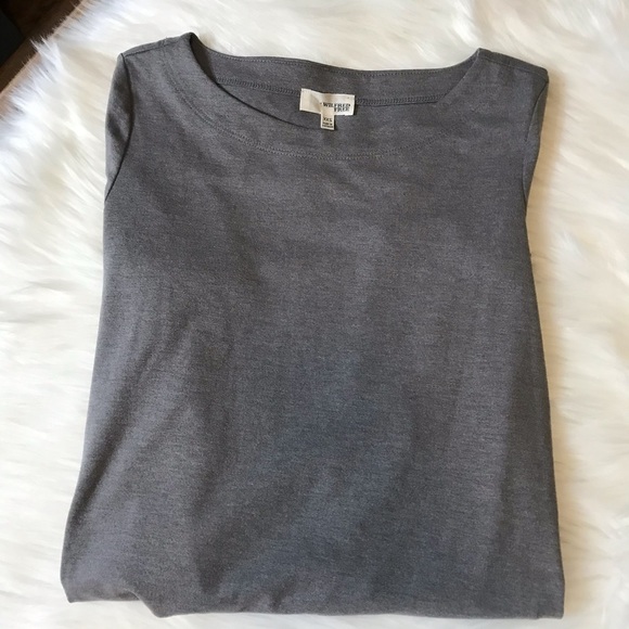 Wilfred Free Gray Long Sleeve Slit Side Size XXS - Picture 3 of 4